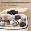 Pedaalemmer - 12 Liter - Soft-Close Deksel - Staal - Beige