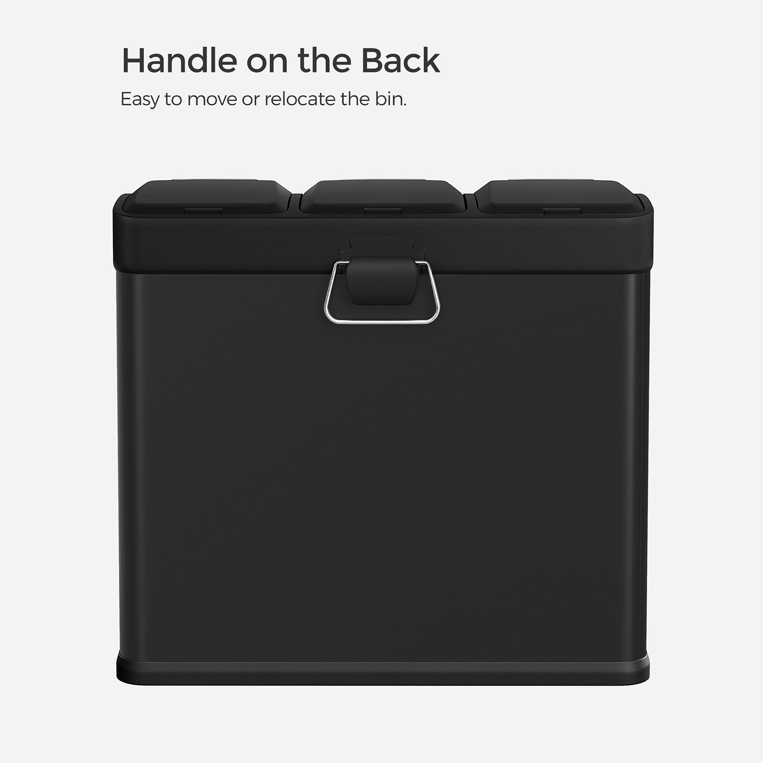 Avfallsbask - Pedal Bin for Kitchen - Waste Separation - 24 L - Svart