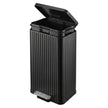 Pedaalemmer - Met Softclose-deksel en Uitneembare Binnenemmer - Zwart - 33,6 x 29,8 x 59,5 cm