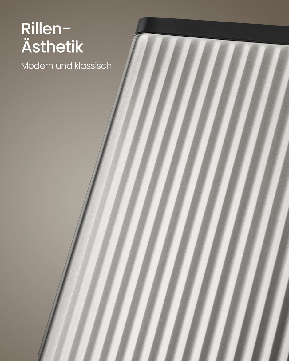 Afvalscheidingssysteem – 2 x 30 L – Staal – Soft-Close Deksel – Zilver