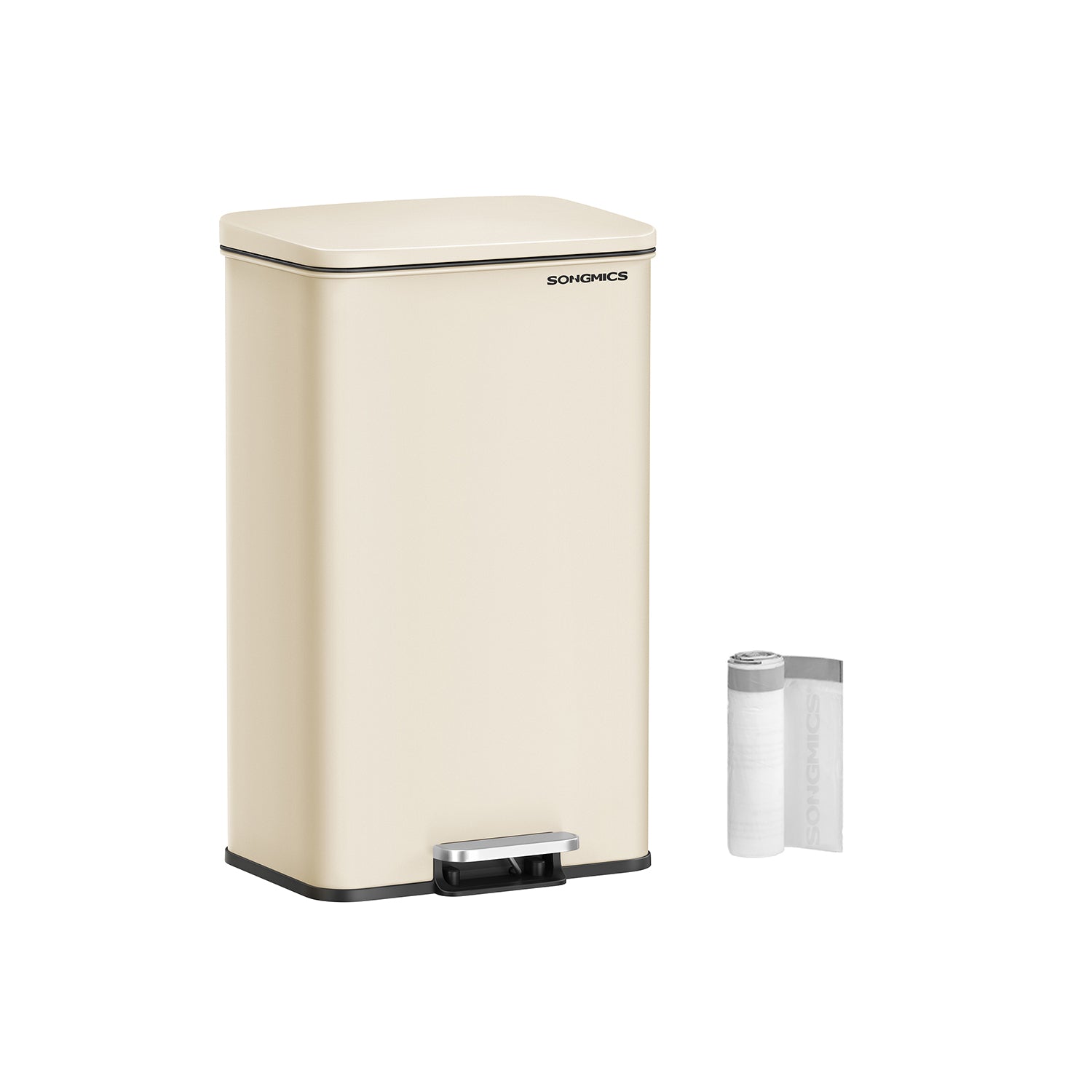 Kök Prullen Box med locket 40 liter sand beige