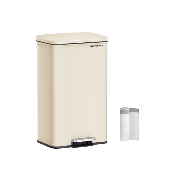 Kökssoptunna – Med lock – 40 liter – Sandbeige