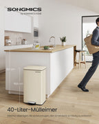 Kök Prullen Box med locket 40 liter sand beige