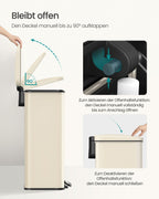 Kök Prullen Box med locket 40 liter sand beige