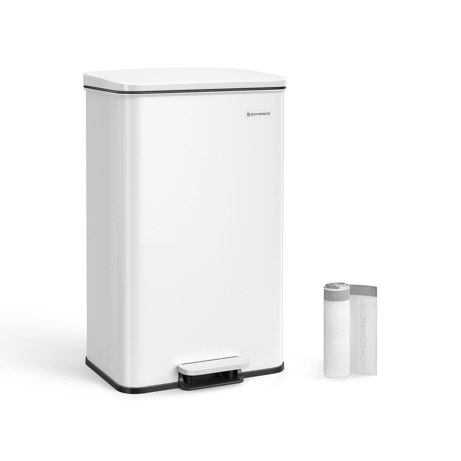 Kitchen Prullen bin - 40 liter - pedal Grenbak - svart