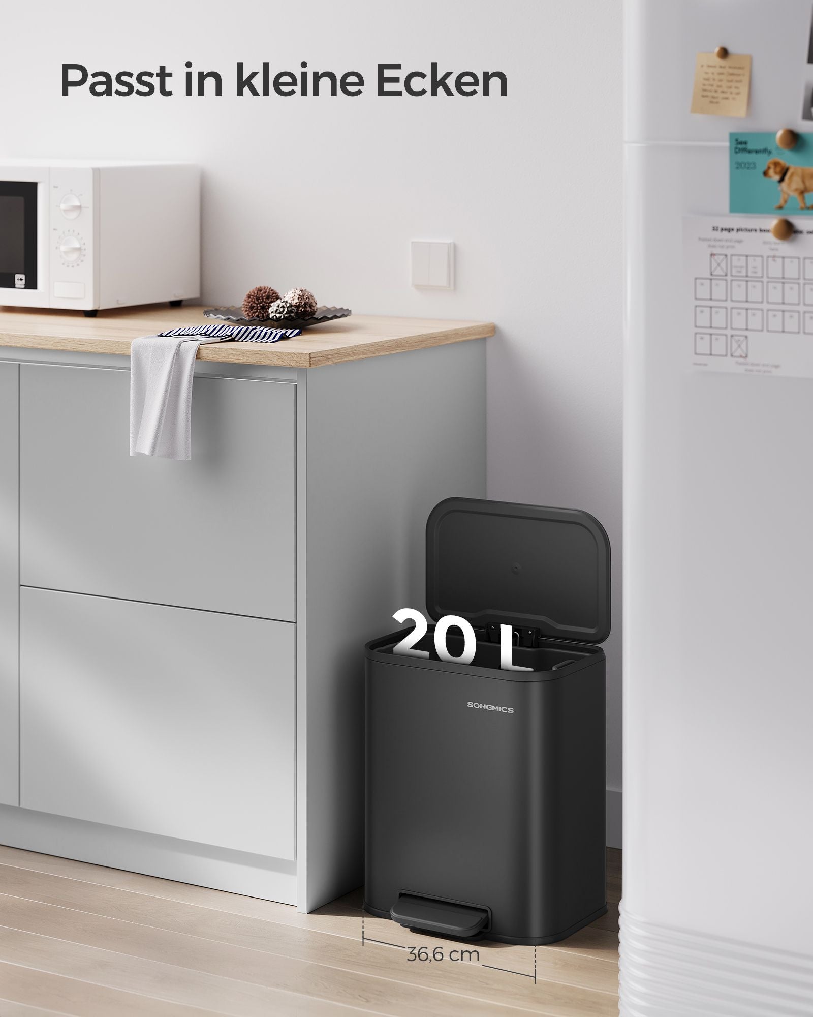 Skräpfack 20 liter med bläck -svart lock