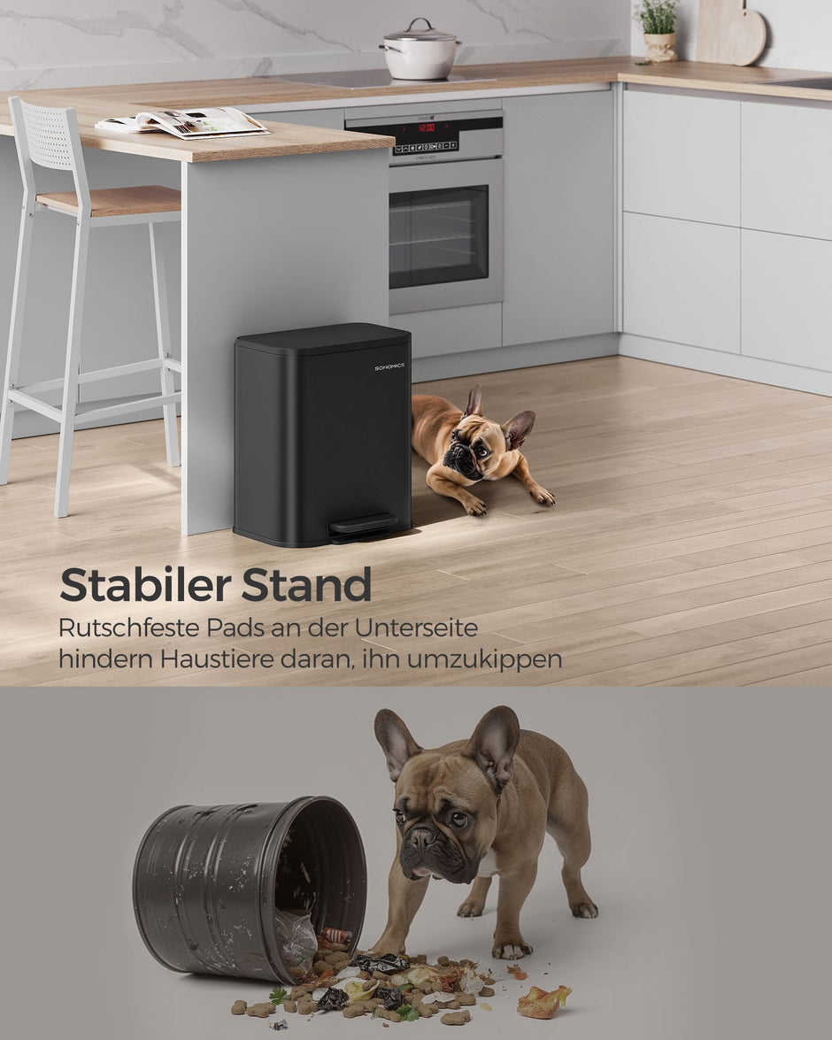 Soptunna 20 liter – Snygg och praktisk – Bläcksvart