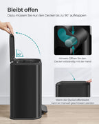 Skräpfack 20 liter med bläck -svart lock