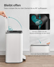 Sopkärl – 20 liter – med lock – molnvit