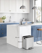 Avfallsseparationssystem 2 Fack för återvinning och restavfall, Wolkwit