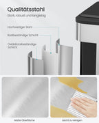 Kök Prullen Bin Metallic Silver