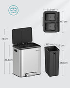 Kök Prullen Bin Metallic Silver