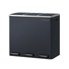 Sopor - avfallsseparation - 3 inre hinkar - 54 liter - silver