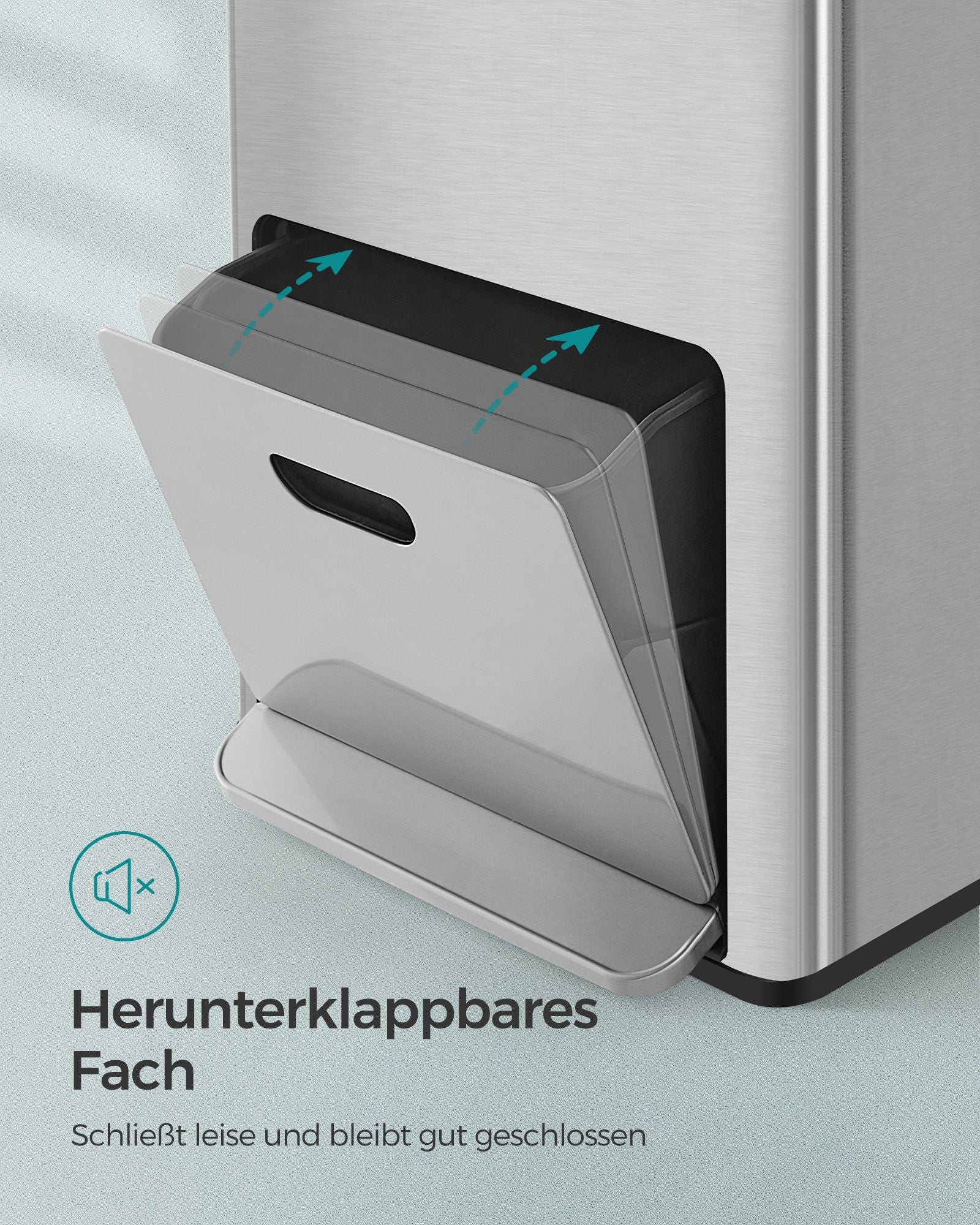 Kök Prullen Bin med pedal och 3 fack