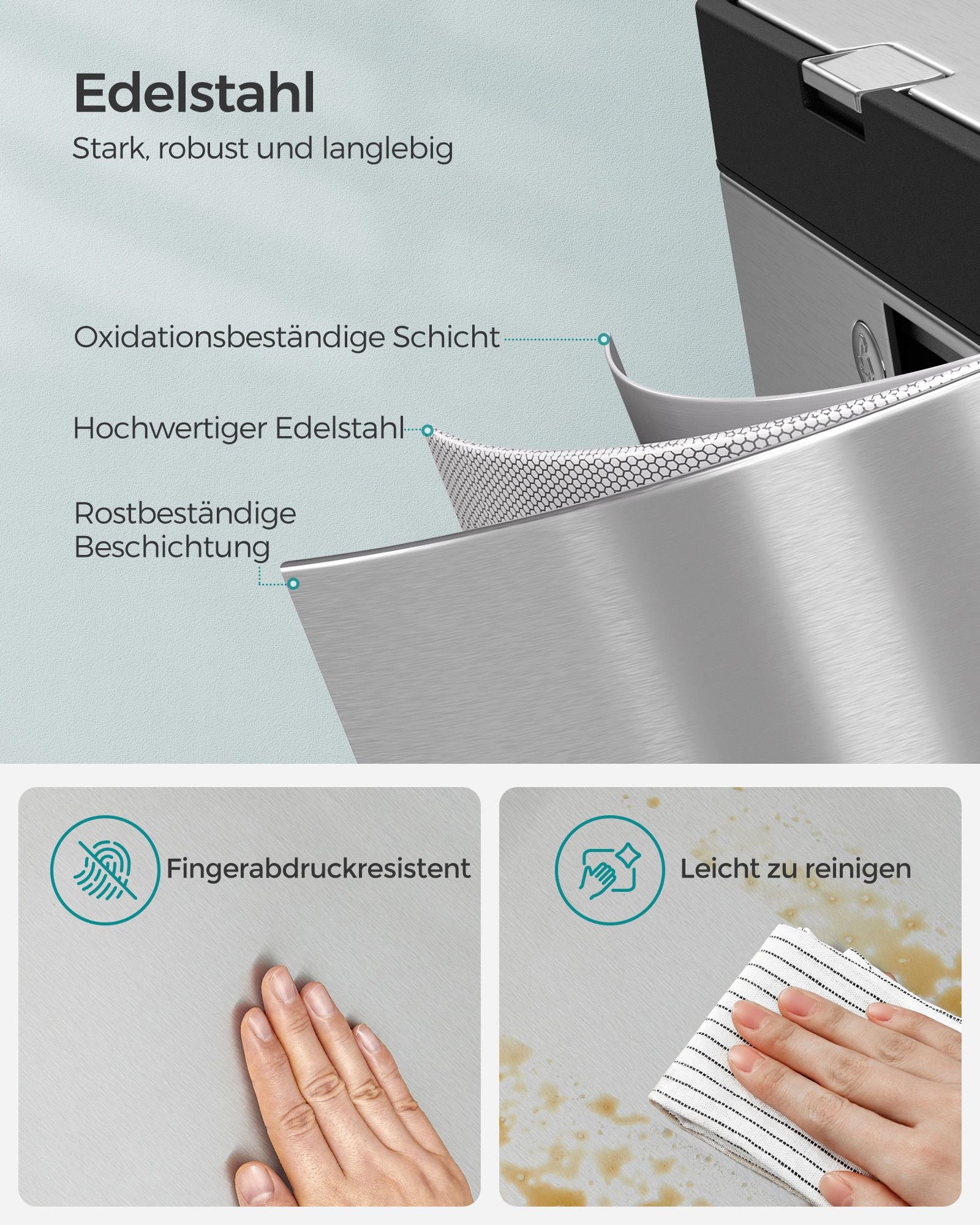 Kök Prullen Bin med pedal och 3 fack