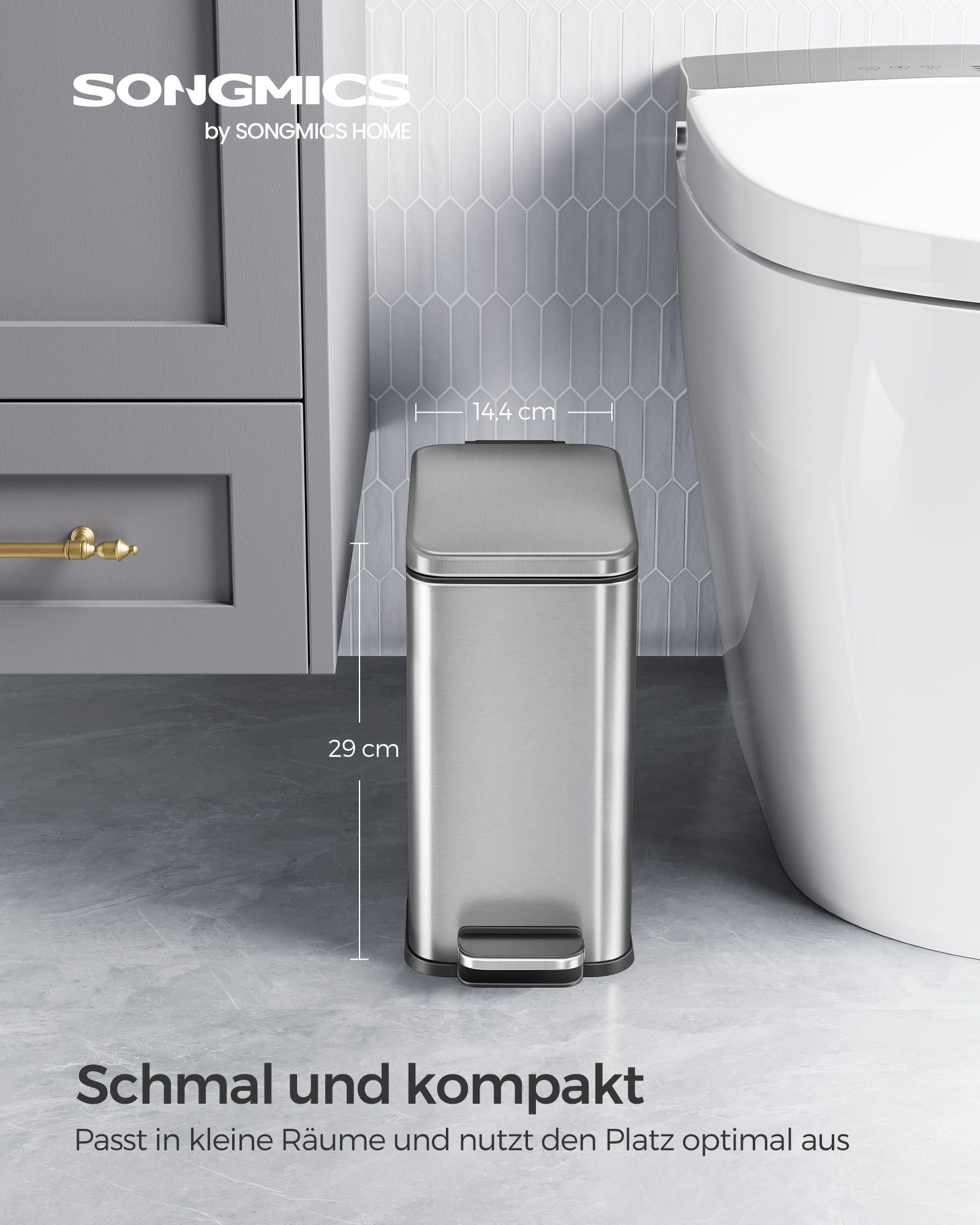 Cosmetics Box - 5 liter - med silverlock