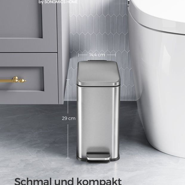 Kosmetikbehållare – 5 liter – Stål – Silver