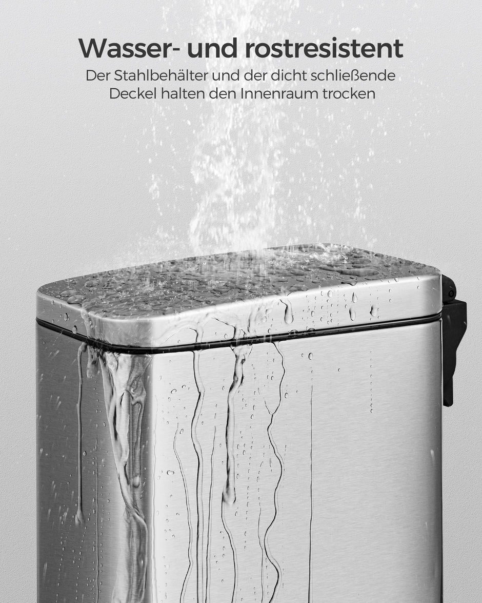 Kosmetikbehållare – 5 liter – Stål – Silver