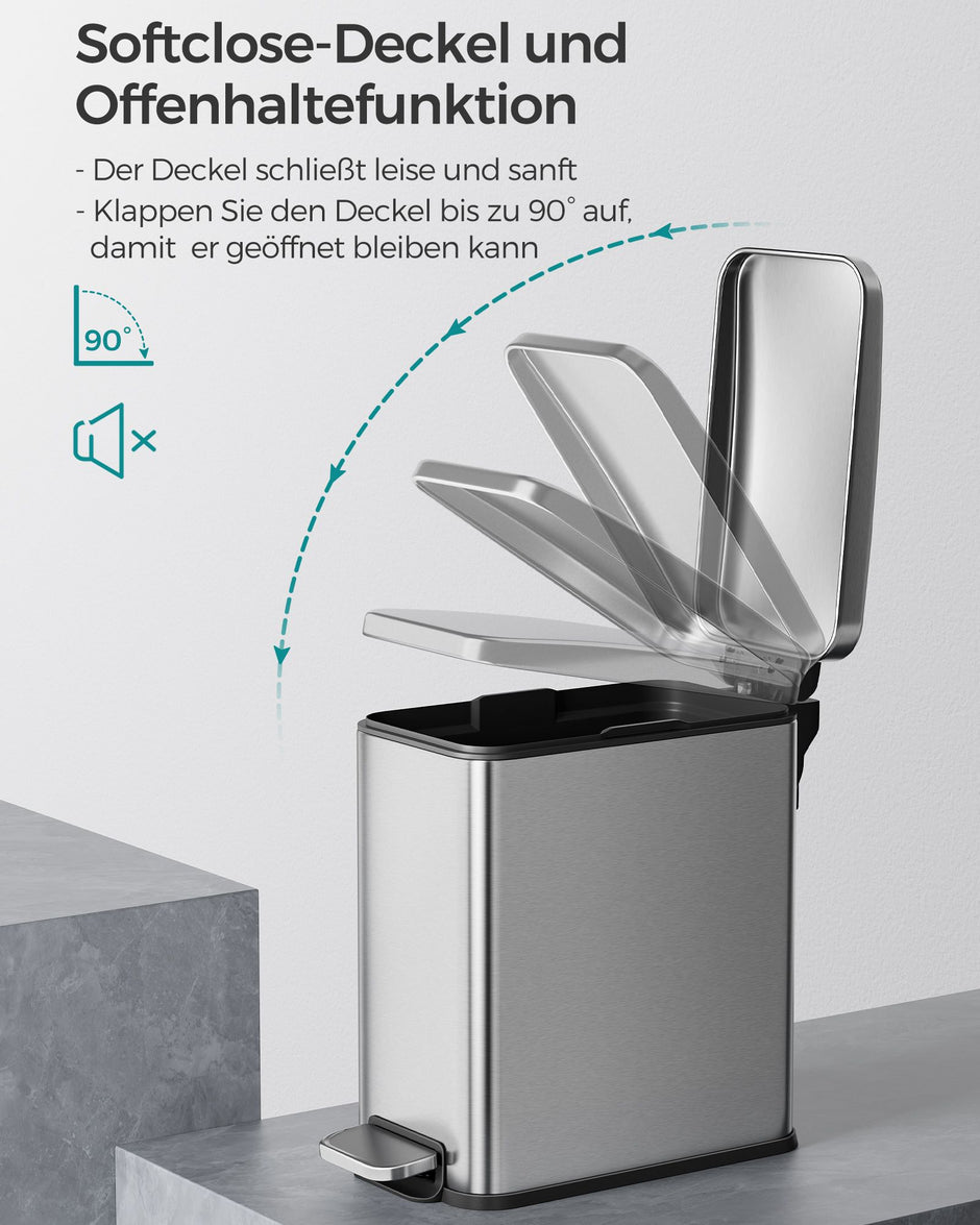 Kosmetikbehållare – 5 liter – Stål – Silver