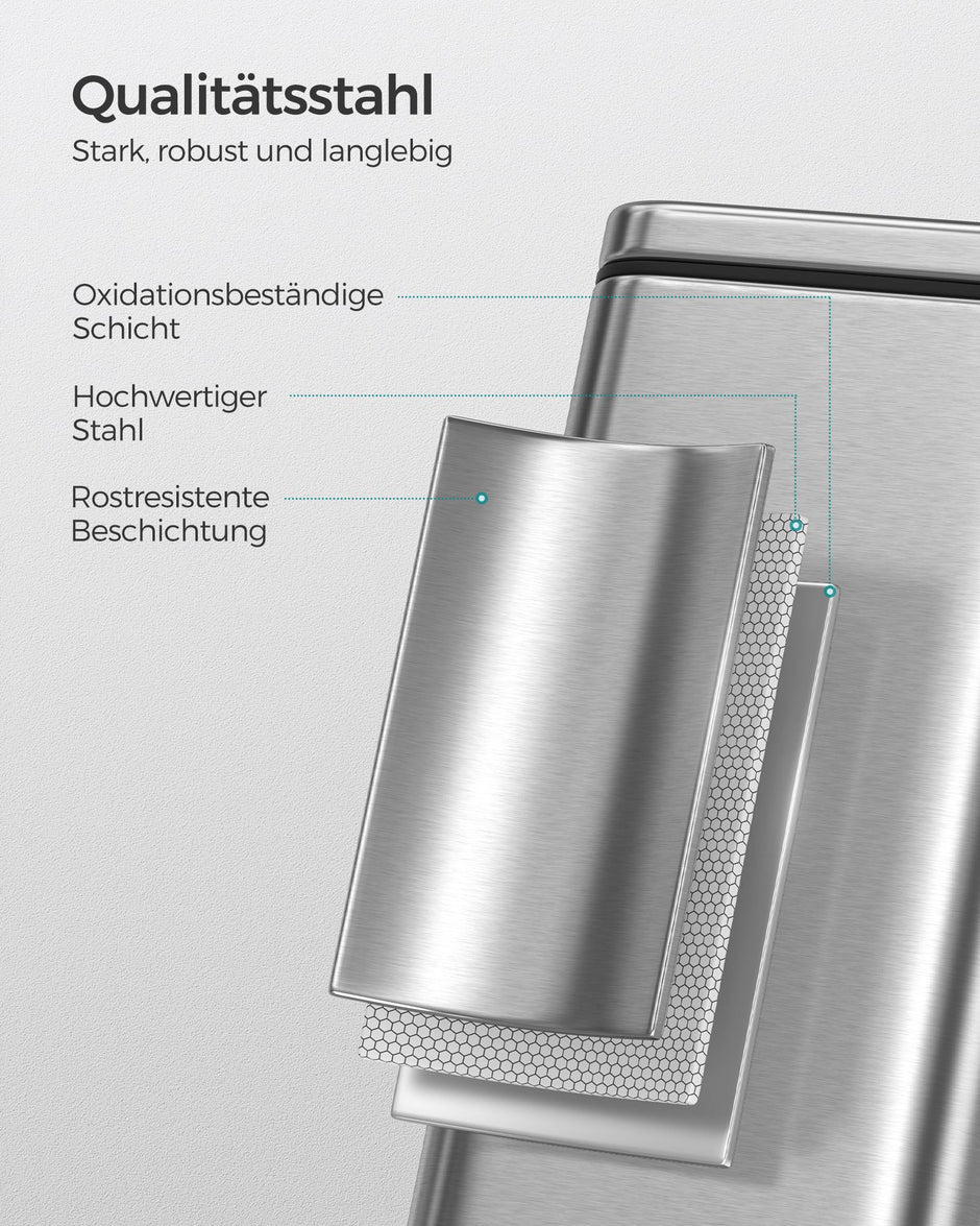 Kosmetikbehållare – 5 liter – Stål – Silver