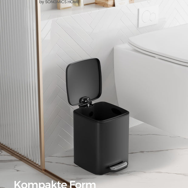 Kosmetiklåda – med pedal – svart