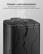 Kosmetisk låda - med pedal - svart stål