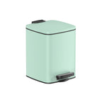 Kosmetisk låda - med pedal - svart stål