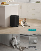 Skräpfack 20 liter gjorda av bläck -svart stål