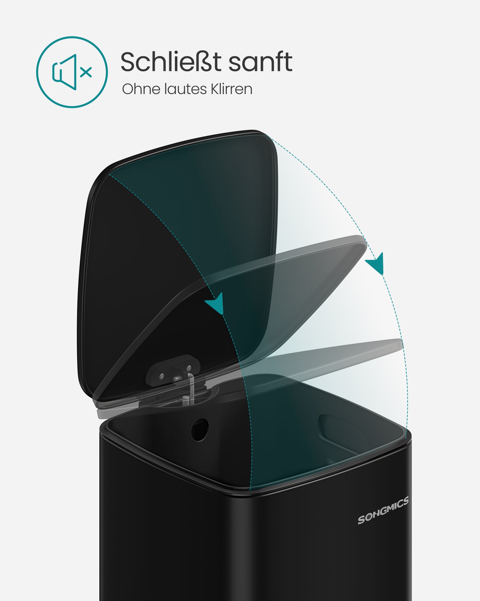 Skräpfack 20 liter gjorda av bläck -svart stål