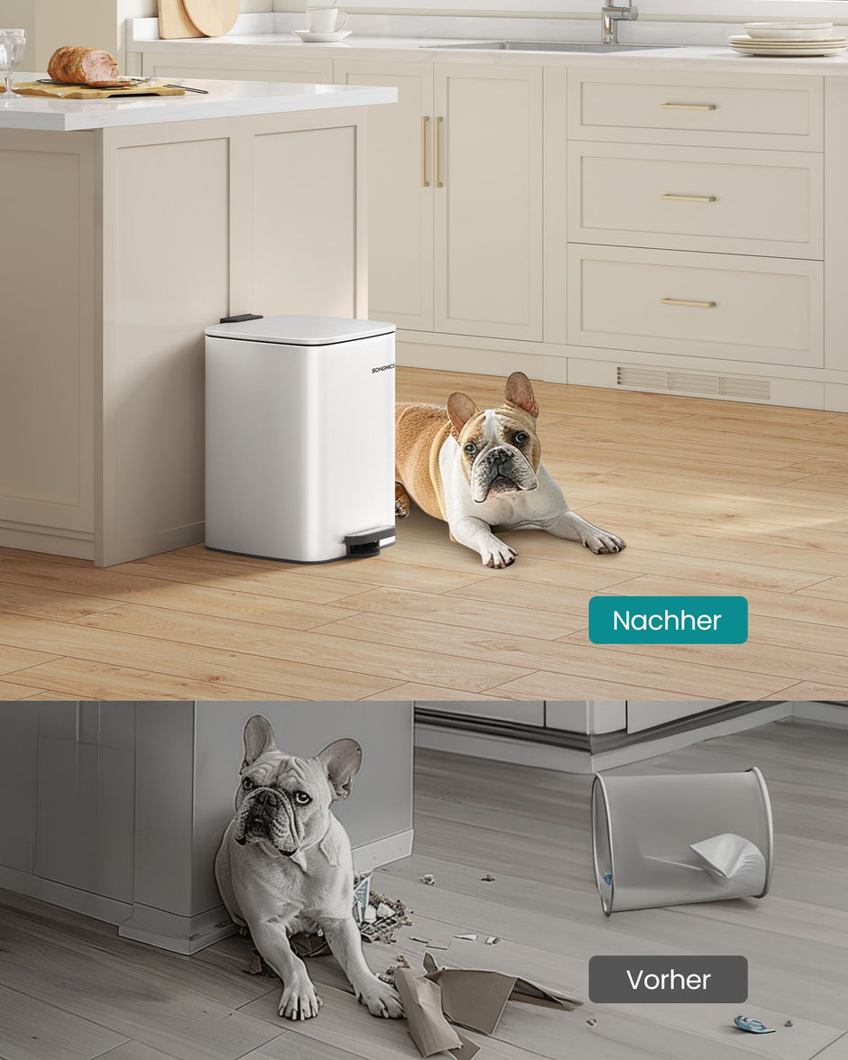 soptunna 20 liter – bläcksvart stål – modern design