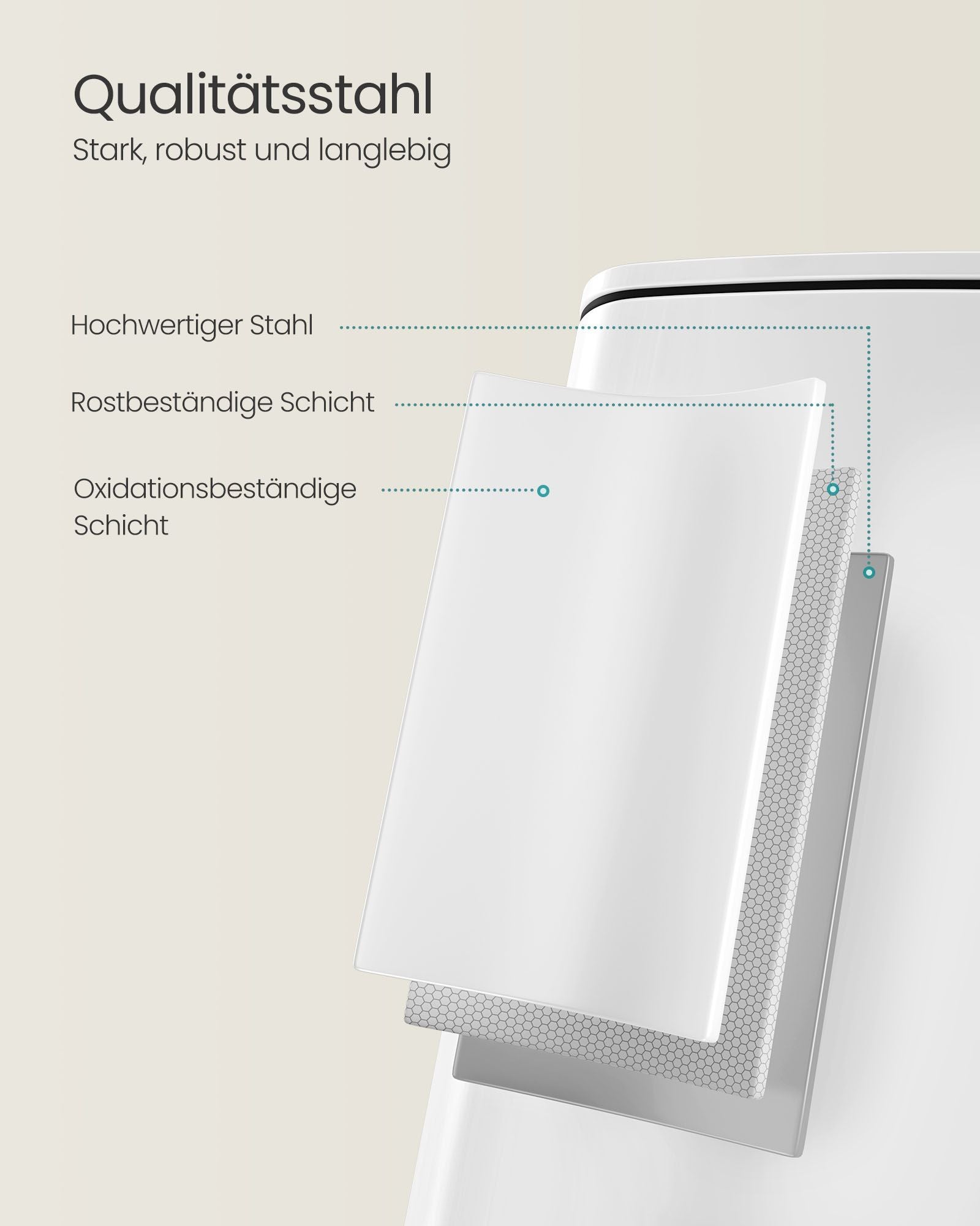 soptunna 20 liter – bläcksvart stål – modern design