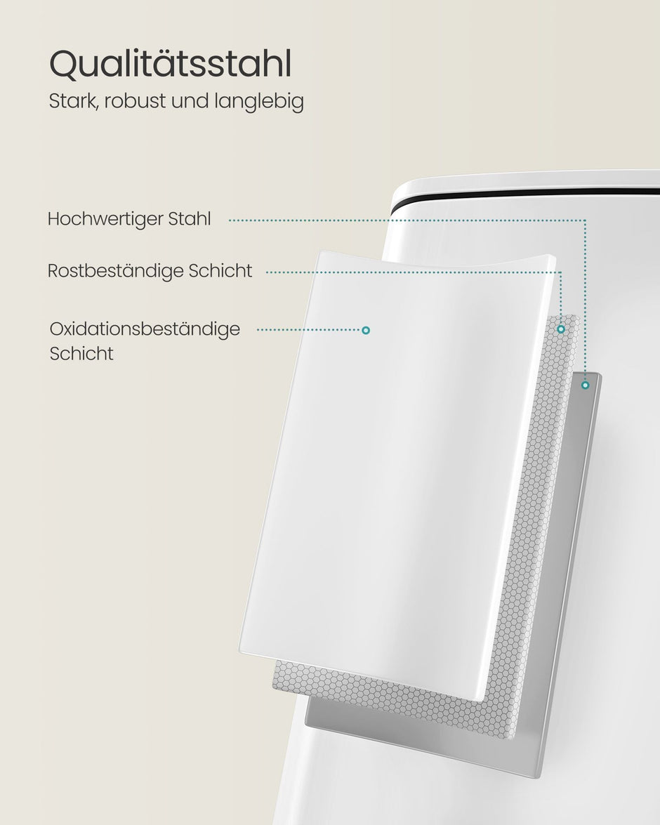 soptunna 20 liter – bläcksvart stål – modern design