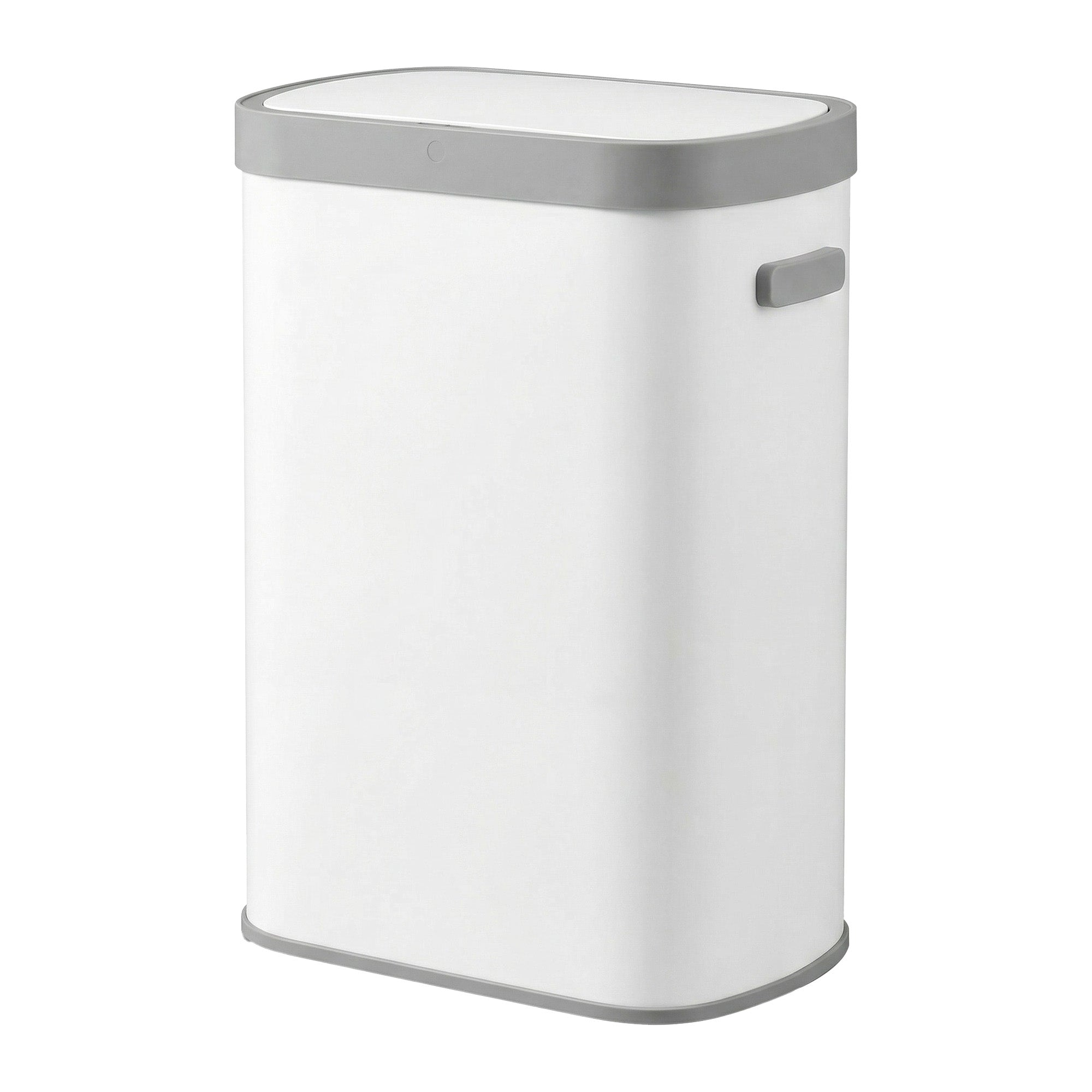 Sensor Prullenbak - 50 Liter - Soft-Close Deksel - Staal - Wit