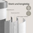 Sensor Prullenbak - 50 Liter - Soft-Close Deksel - Staal - Wit