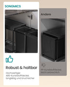 Papperskorgen – 2 fack – Utdragbart avfallssepareringssystem – Kök