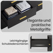 Commode - 6 Lades - Ledverlichting - Met Oplaadstation - Zwart
