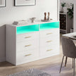 Commode - 6 Lades - Ledverlichting - Met Oplaadstation - Wit