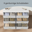 Commode - 6 Lades - Modern - 119 cm Breed - Wit