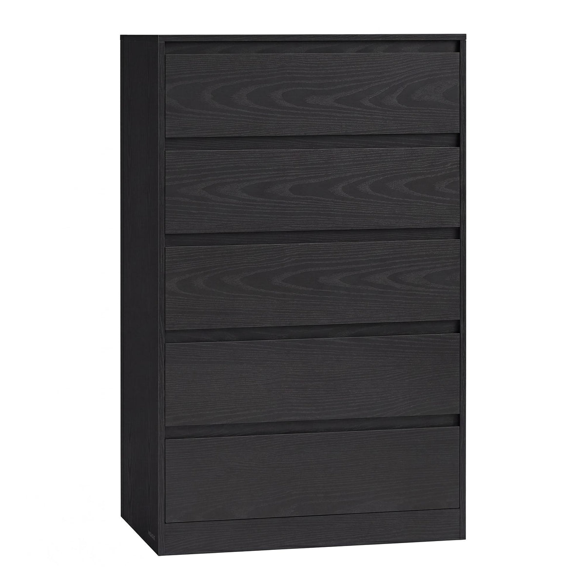 Ladekast – 5 Lades – Modern en Minimalistisch – 60 x 40 x 97,4 cm – Ebbenzwart