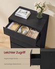 Ladekast – 5 Lades – Modern en Minimalistisch – 60 x 40 x 97,4 cm – Ebbenzwart