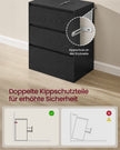 Ladekast – 3 Lades – Modern en Minimalistisch – Ebbenhoutzwart