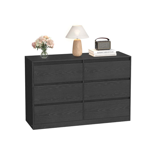 Sovrumsskåp - 6 lådor - Trä - Sovrum