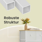 Byrå - 5 tyglådor - metallram - förvaringsskåp