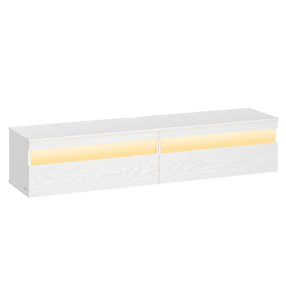 Hängande TV lowboard – Modern design – Svart ebenholts