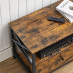 TV -möbler - TV -bord - byrå - med lådor - Vintage Brown