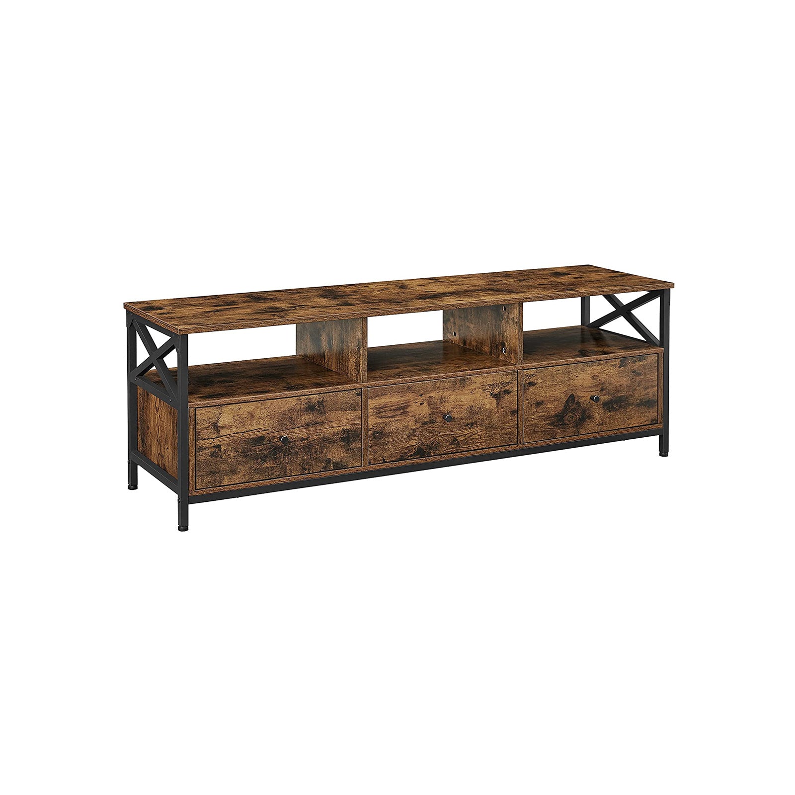 TV -möbler - soffbord - med 3 lådor - industriell design