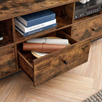 TV -möbler - soffbord - med 3 lådor - industriell design