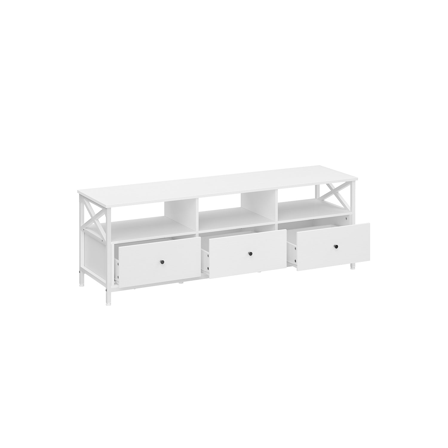 TV -möbler - soffbord - med 3 lådor - industriell design
