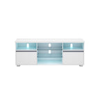 TV -möbler - TV -bord - med öppna hyllor - LED -belysning - 160 cm