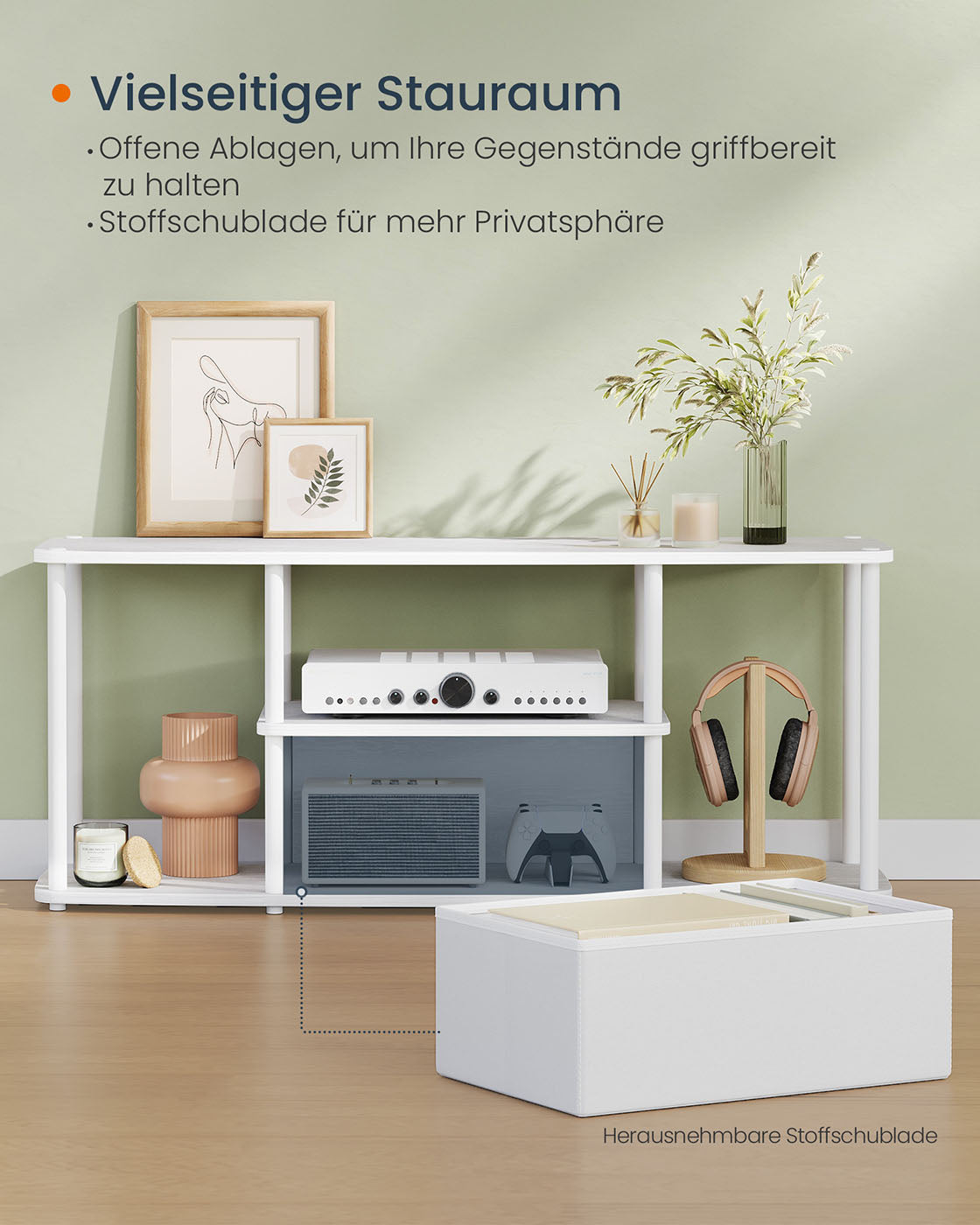 TV-möbler för TV-apparater upp till 50 tum snövitvit vita